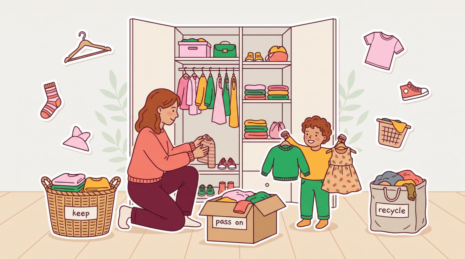 Tri des armoires avant la rentrée : Comment on s'organise et qu'est ce qu'on fait des affaires ?